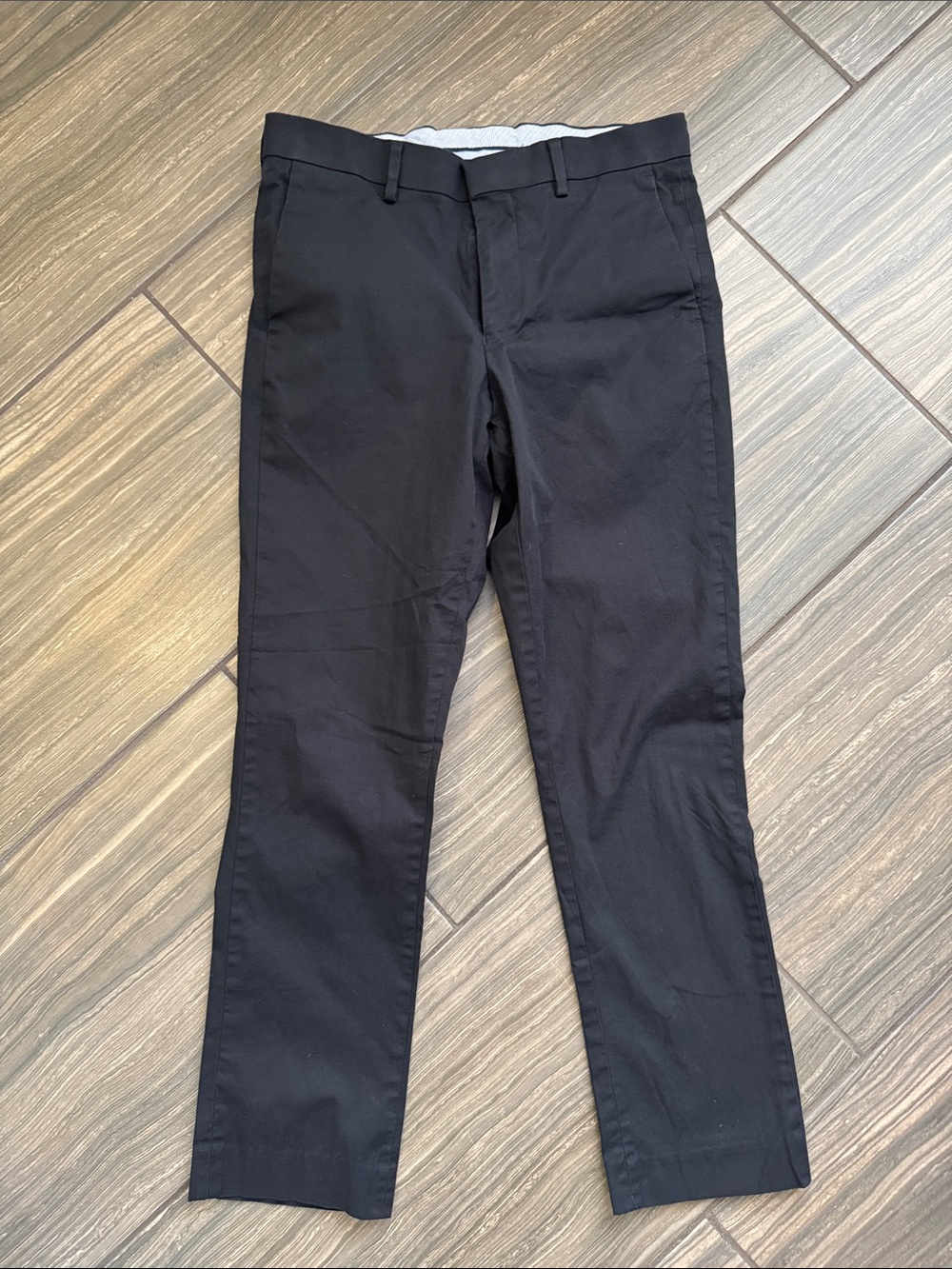Murano Black Men's Chinos - Classic Straight Fit